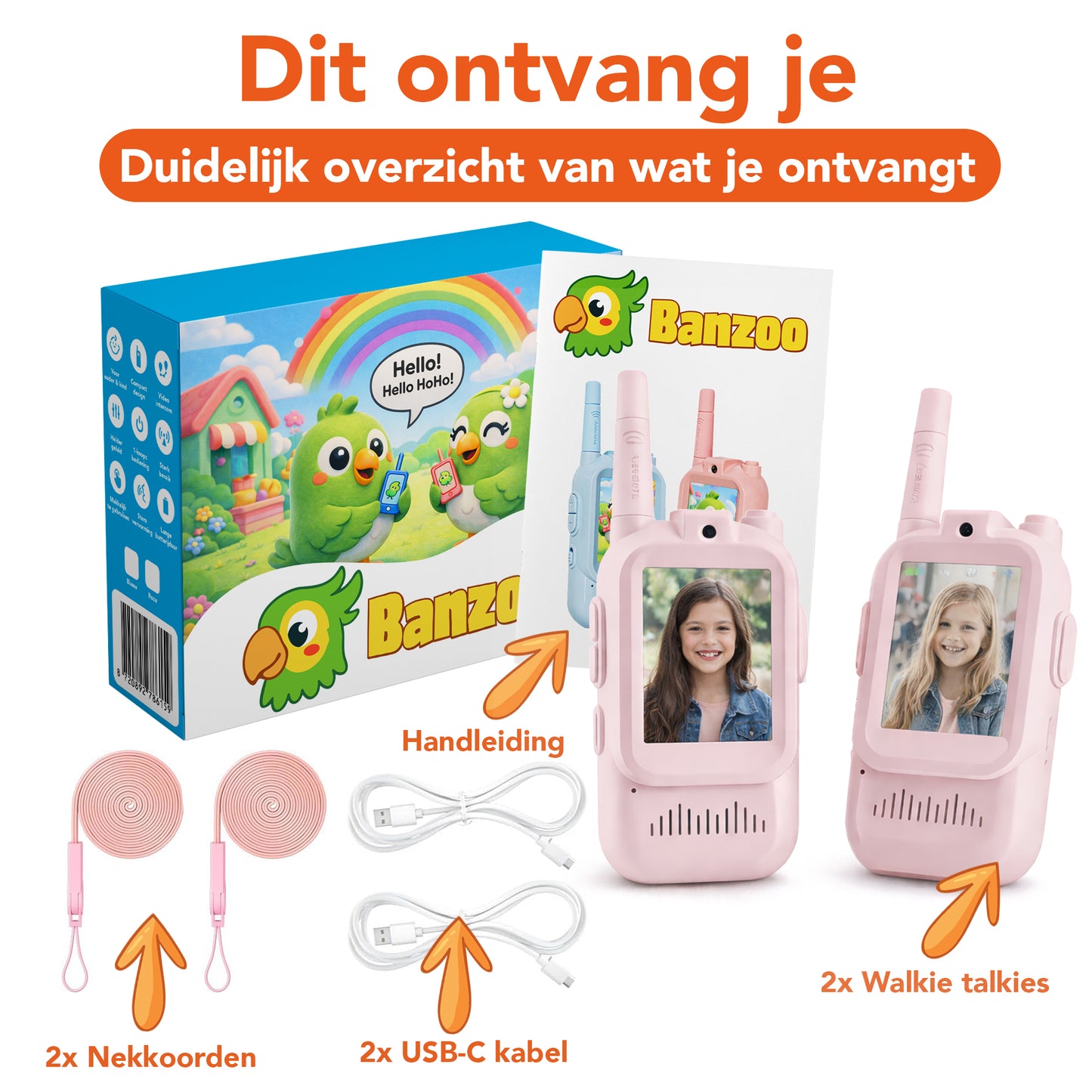 Video walkie talkie roze