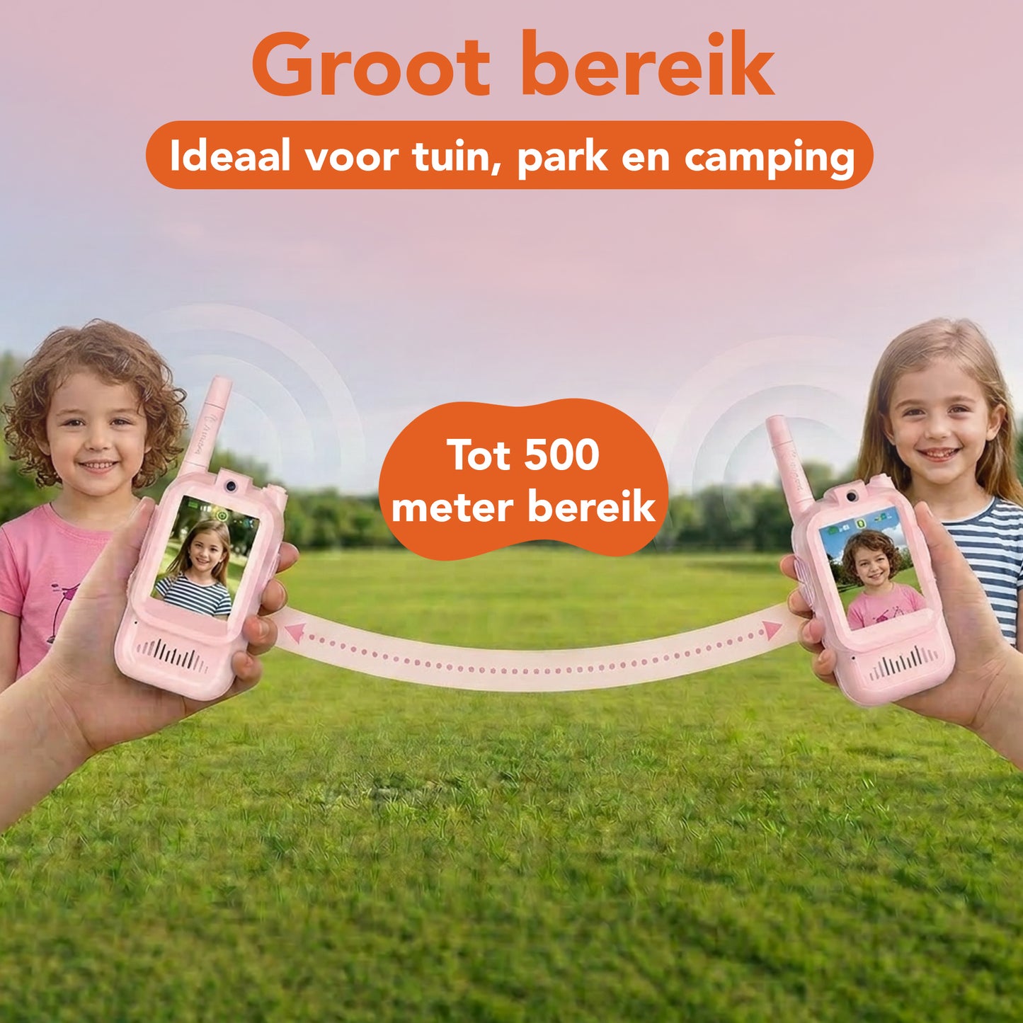 Video walkie talkie roze