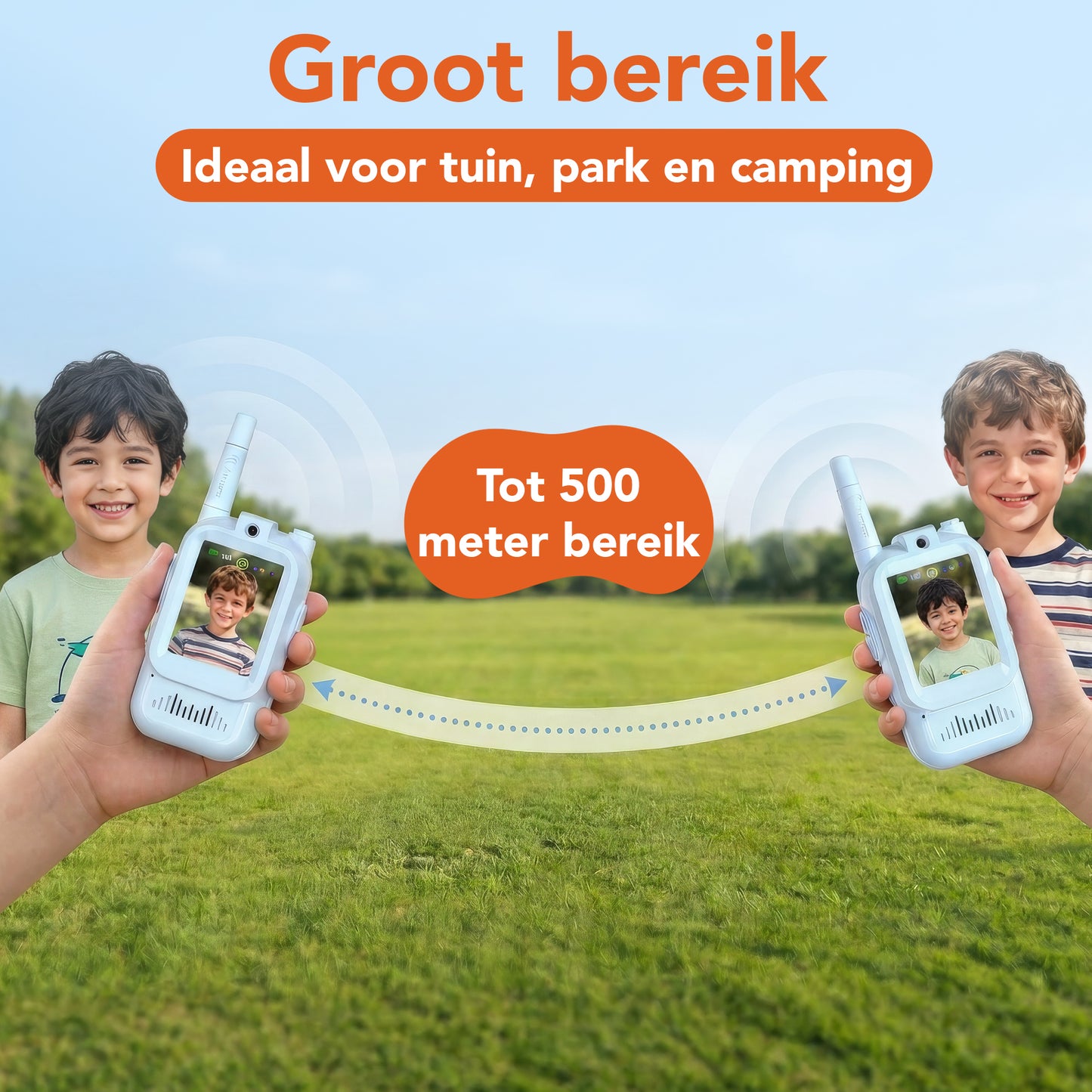 Video walkie talkie blauw