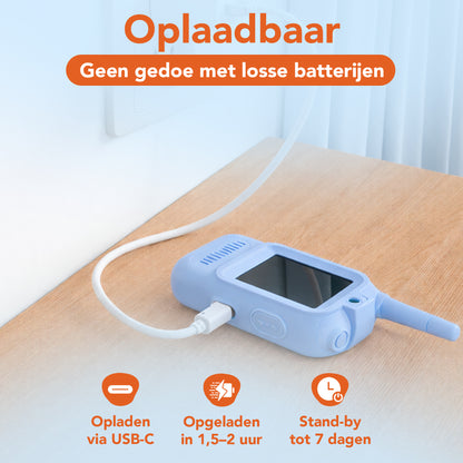 Video walkie talkie blauw