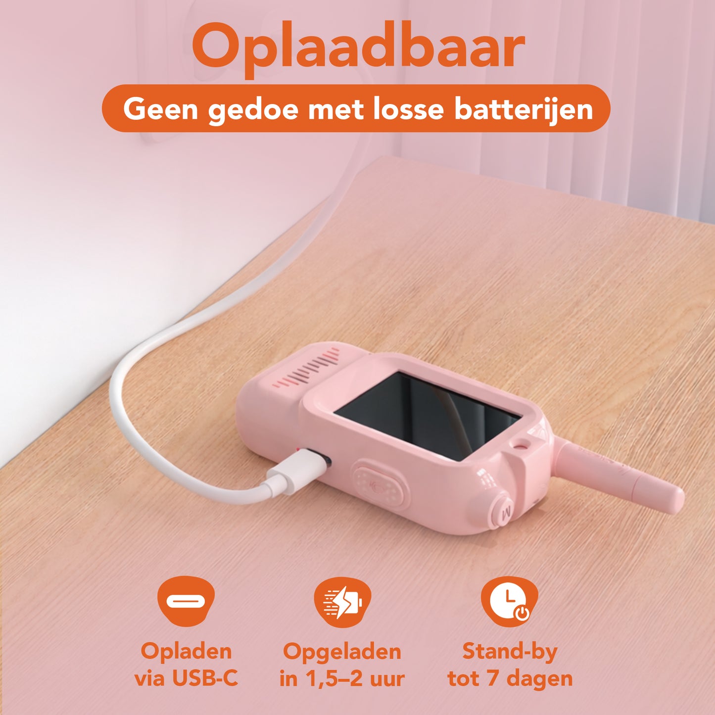 Video walkie talkie roze
