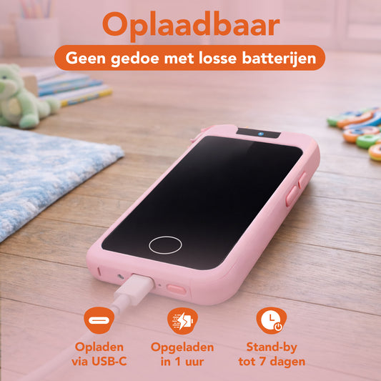 Kindertelefoon roze