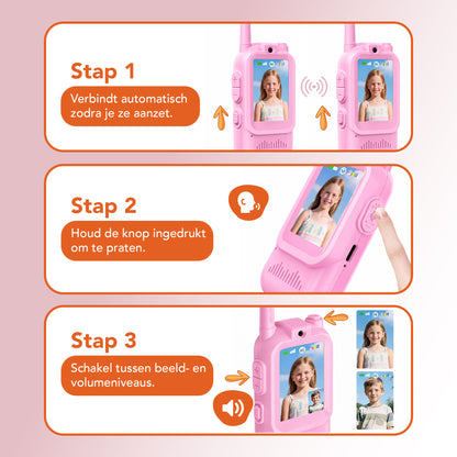 Video walkie talkie roze