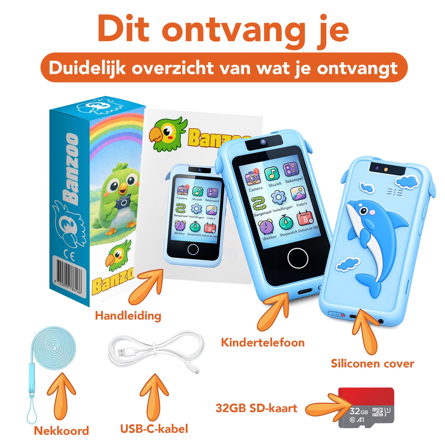 Kindertelefoon blauw