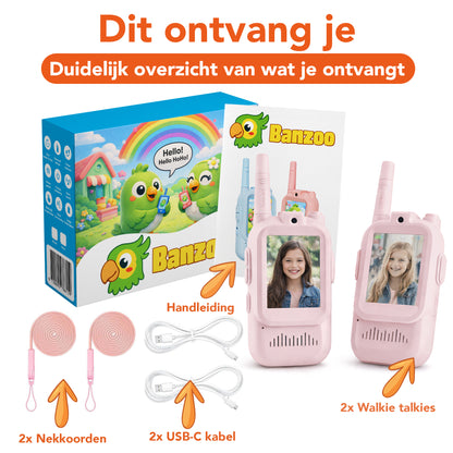 Video walkie talkie roze