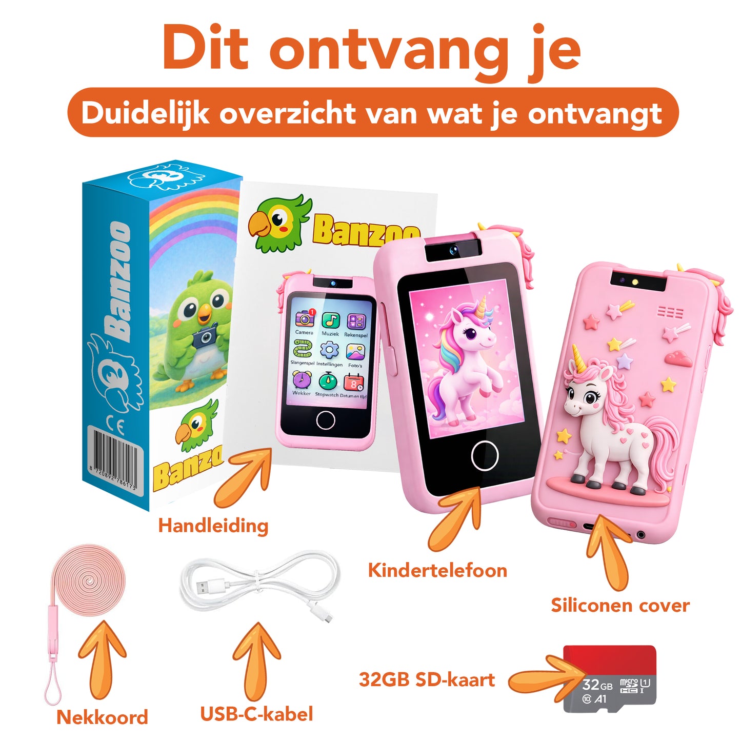 Kindertelefoon roze