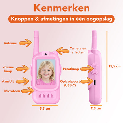 Video walkie talkie roze