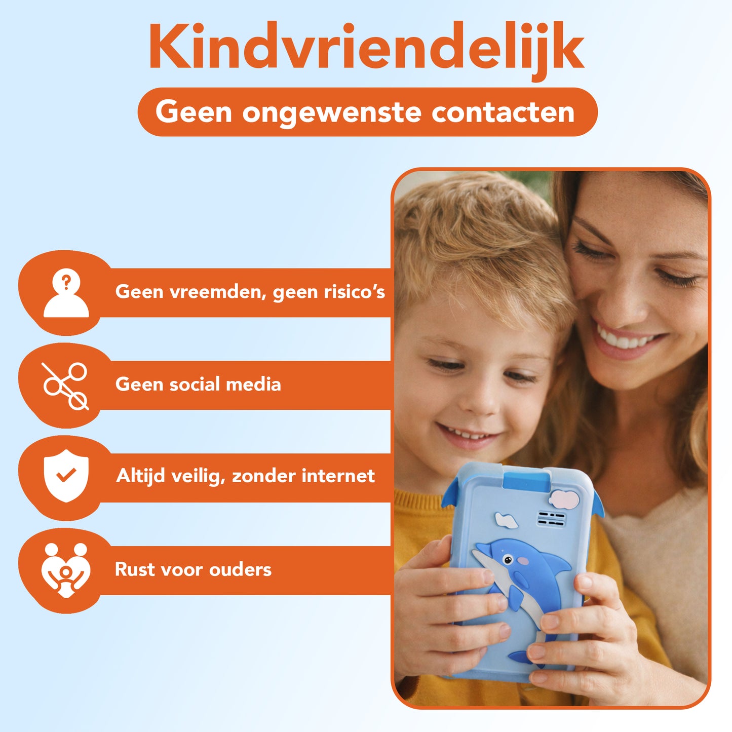 Kindertelefoon blauw