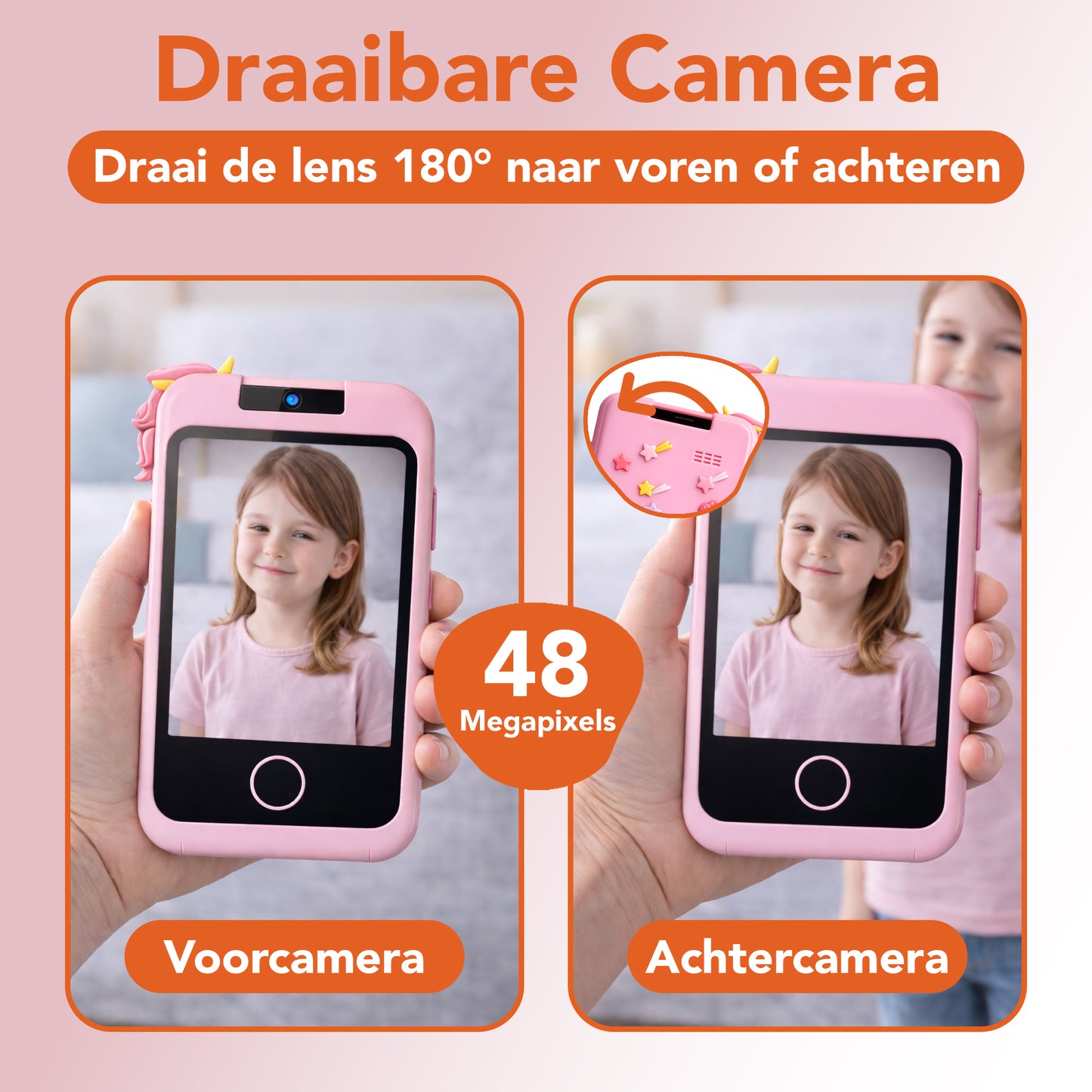Kindertelefoon roze