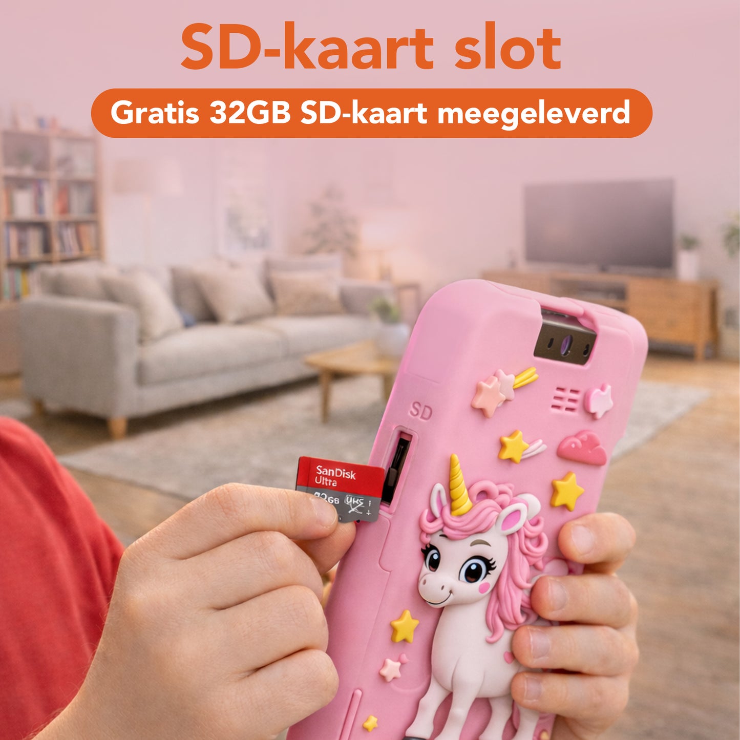Kindertelefoon roze