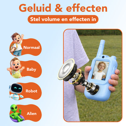 Video walkie talkie blauw