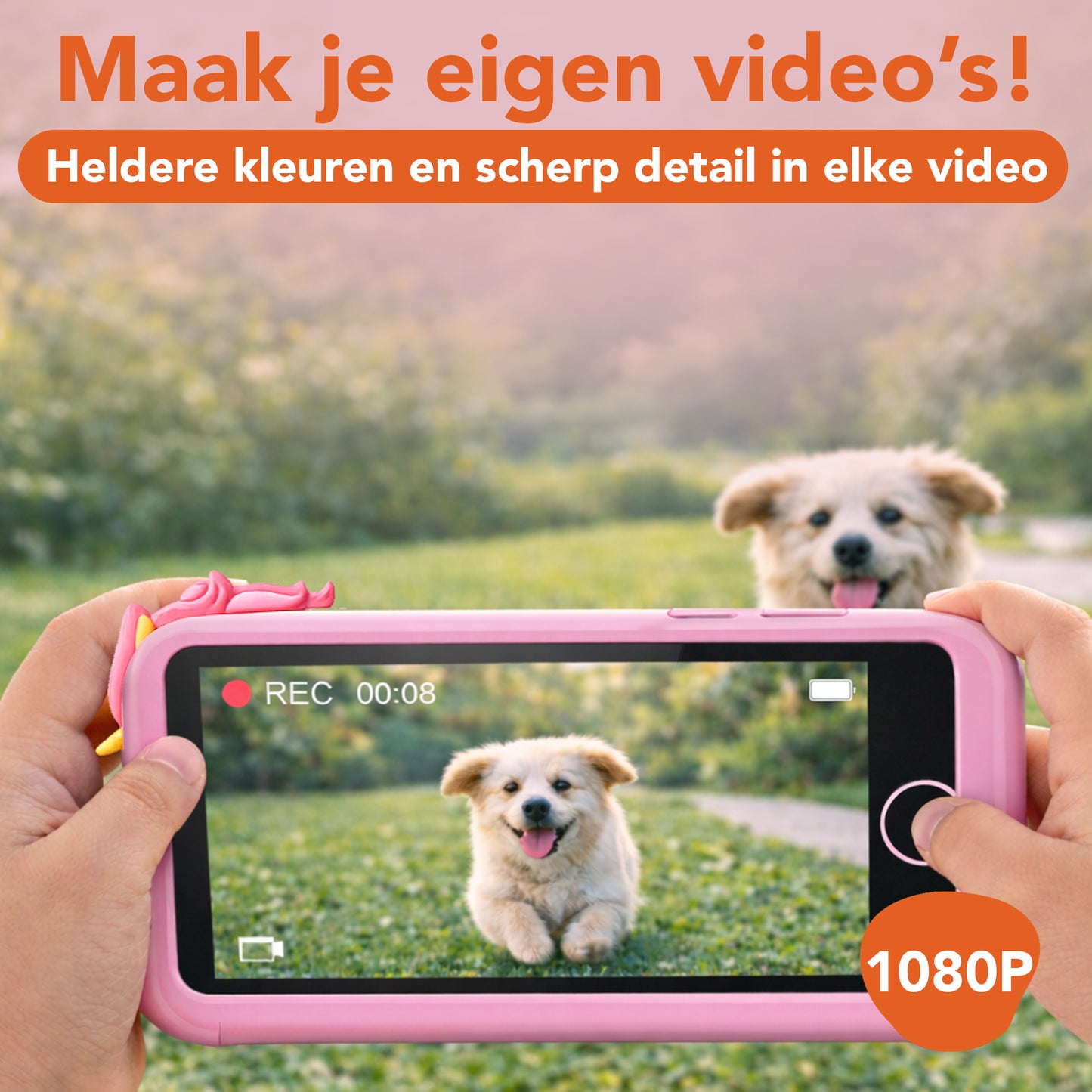 Kindertelefoon roze