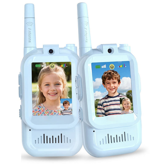 Video walkie talkie blauw